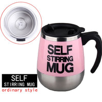 Pink Battery Powered Self Stirring Mug
