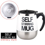 White Battery Powered Self Stirring Mug