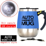 Blue USB Self Stirring Mug