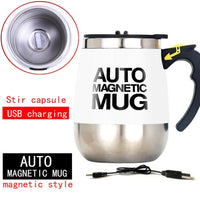 White USB Self Stirring Mug